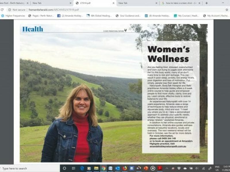 Amanda Hobley Womens wellness The Perth Voice